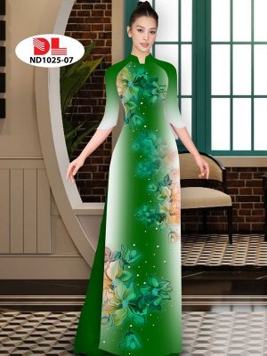 Vải Áo Dài Hoa In 3D AD ND1025 23